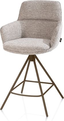 Henders en Hazel Mateo Steelbrown Poten Barstoel