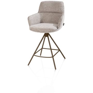 Henders en Hazel Mateo Steelbrown Poten Barstoel
