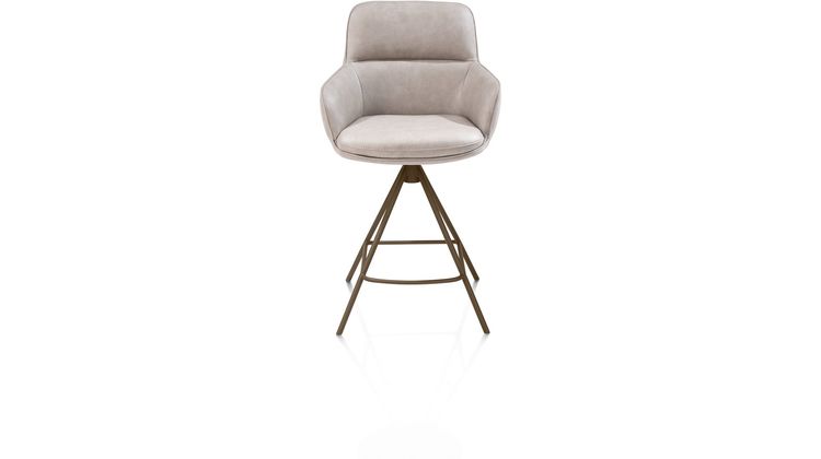 Henders en Hazel Mateo Steelbrown Poten Barstoel
