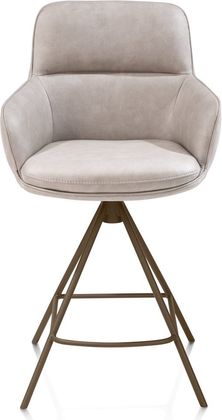 Henders en Hazel Mateo Steelbrown Poten Barstoel