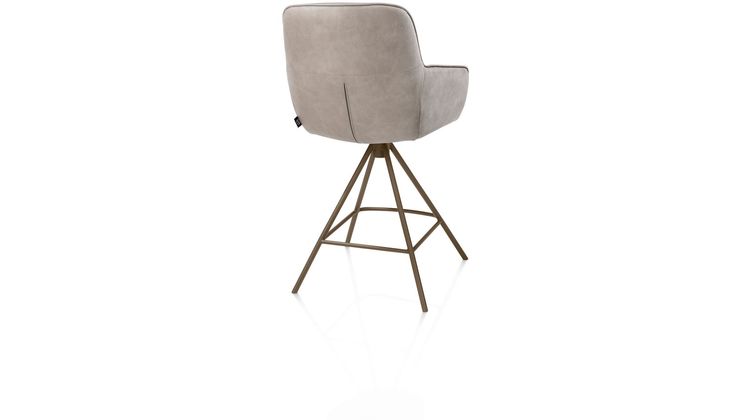 Henders en Hazel Mateo Steelbrown Poten Barstoel