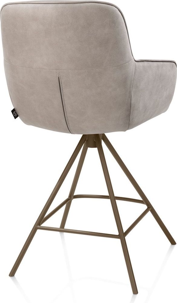 Henders en Hazel Mateo Steelbrown Poten Barstoel