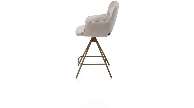 Henders en Hazel Mateo Steelbrown Poten Barstoel