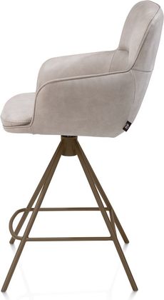 Henders en Hazel Mateo Steelbrown Poten Barstoel