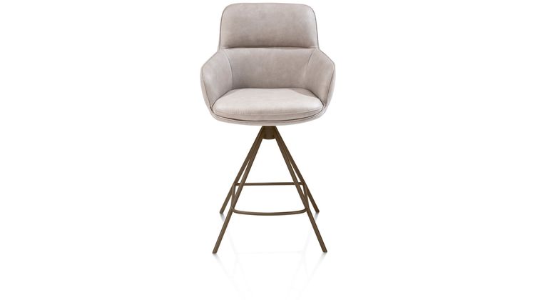 Henders en Hazel Mateo Steelbrown Poten Barstoel