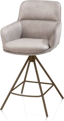 Henders en Hazel Mateo Steelbrown Poten Barstoel