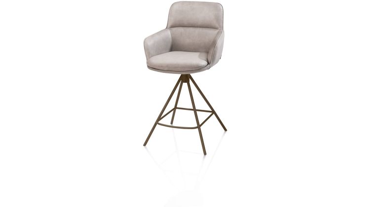 Henders en Hazel Mateo Steelbrown Poten Barstoel