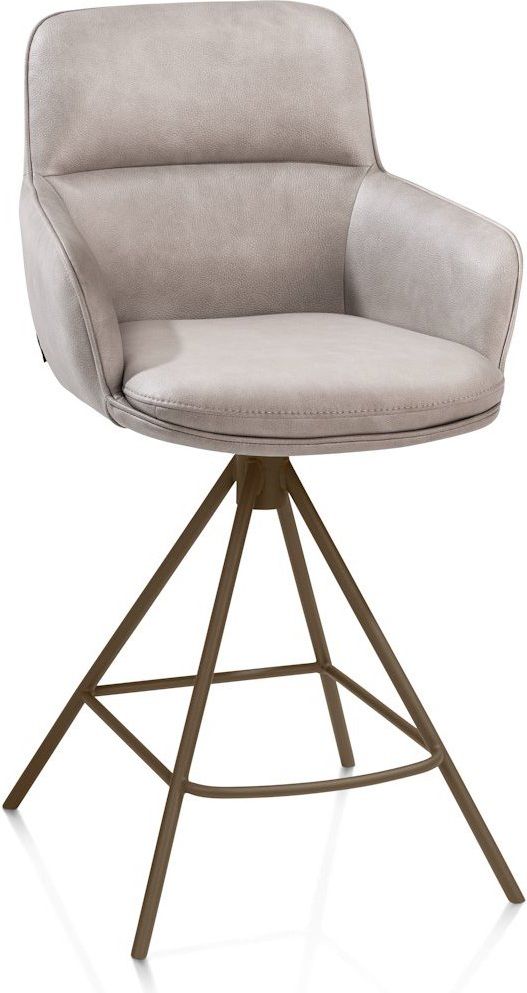 Henders en Hazel Mateo Steelbrown Poten Barstoel