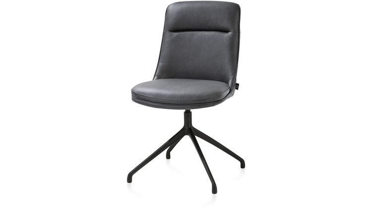 Henders en Hazel Mateo Zwarte Poten Eetkamerstoel