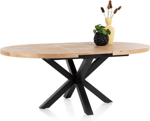 Henders en Hazel Metalox Rond Uitschuiftafel