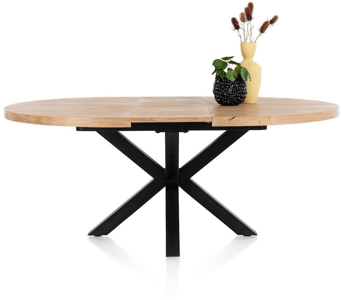 Henders en Hazel Metalox Rond Uitschuiftafel