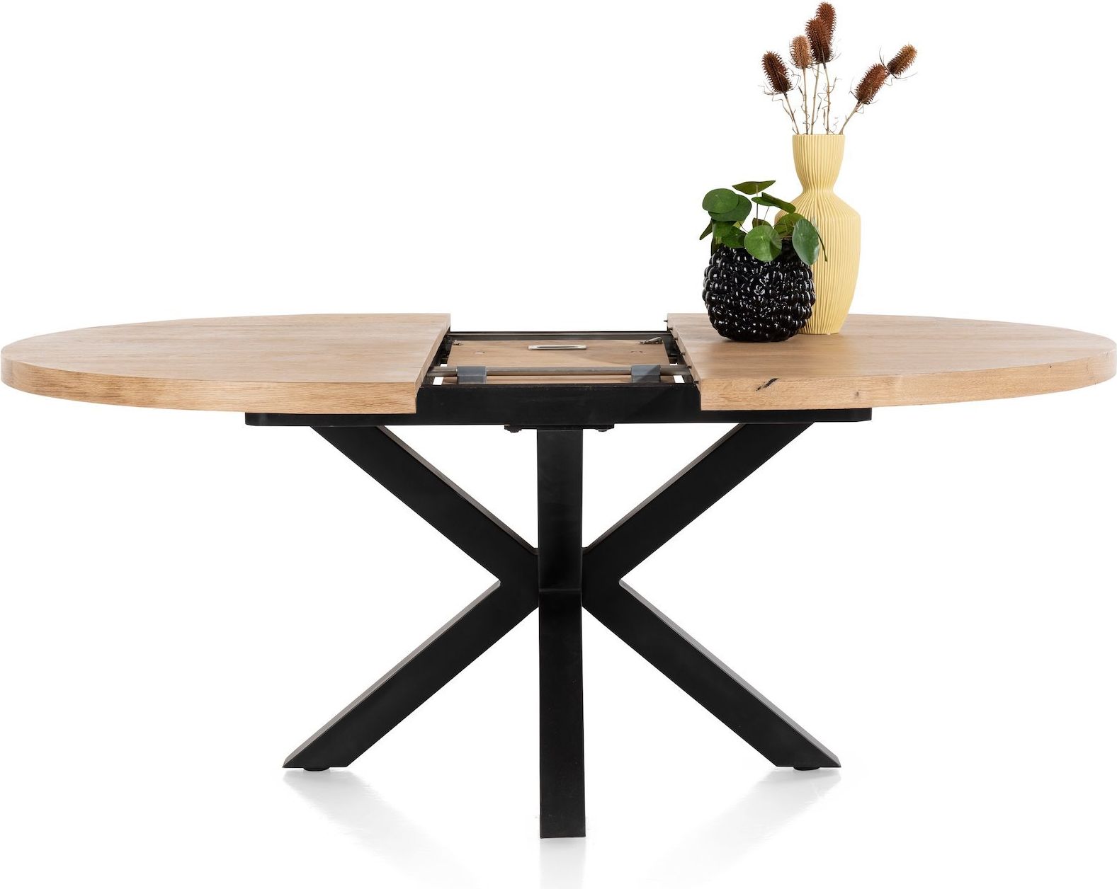 Henders en Hazel Metalox Rond Uitschuiftafel