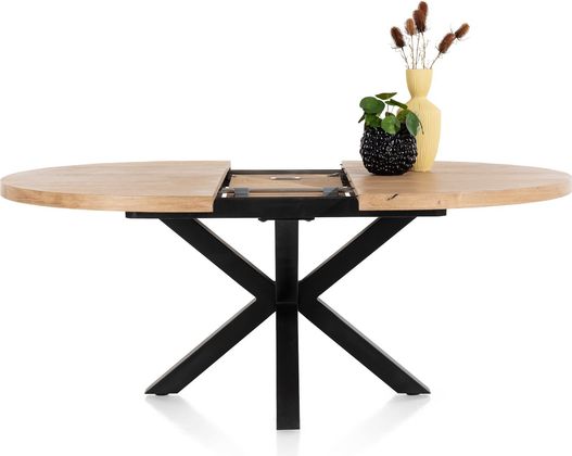 Henders en Hazel Metalox Rond Uitschuiftafel