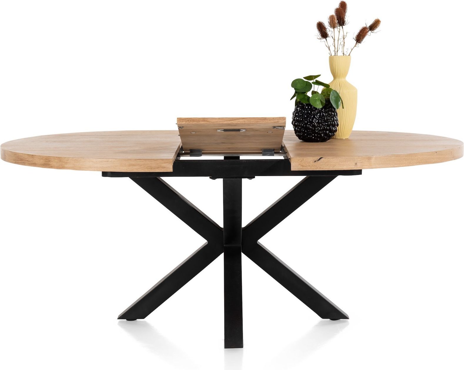 Henders en Hazel Metalox Rond Uitschuiftafel