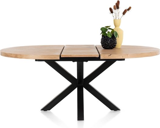 Henders en Hazel Metalox Rond Uitschuiftafel