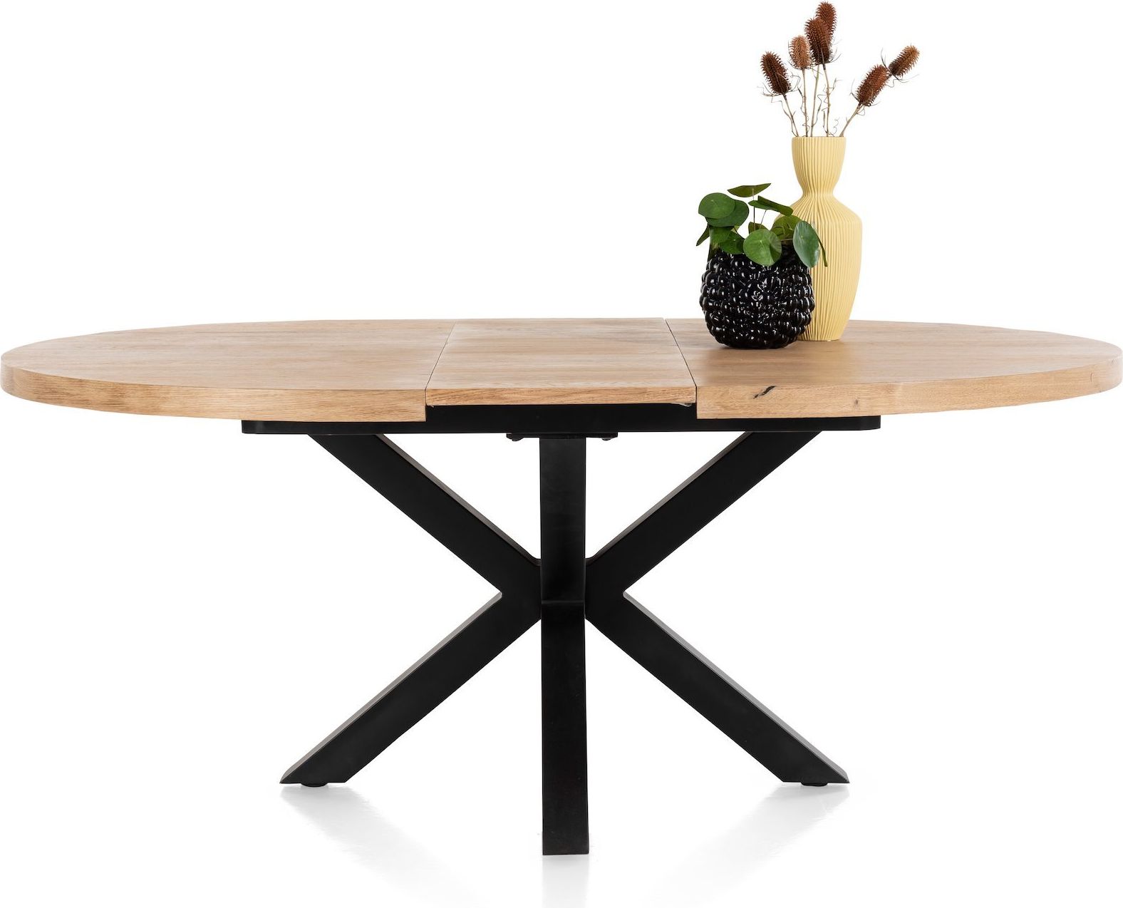 Henders en Hazel Metalox Rond Uitschuiftafel
