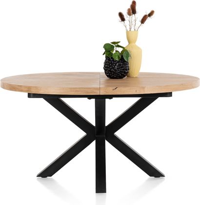 Henders en Hazel Metalox Rond Uitschuiftafel