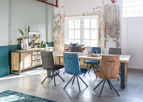 Henders en Hazel Metalox V-Poot Metaal Eettafel