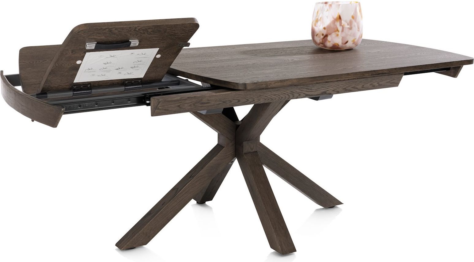 Henders en Hazel Nyon Basalt Uitschuiftafel
