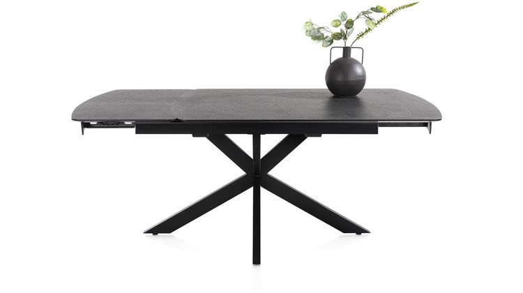Henders en Hazel Pavalon Antraciet Uitschuiftafel