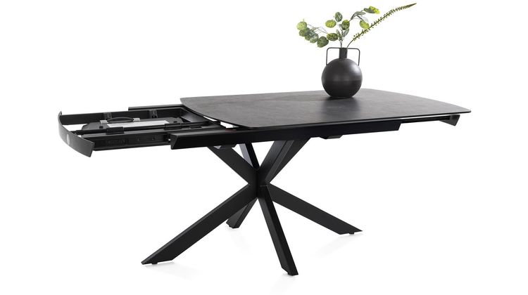 Henders en Hazel Pavalon Antraciet Uitschuiftafel
