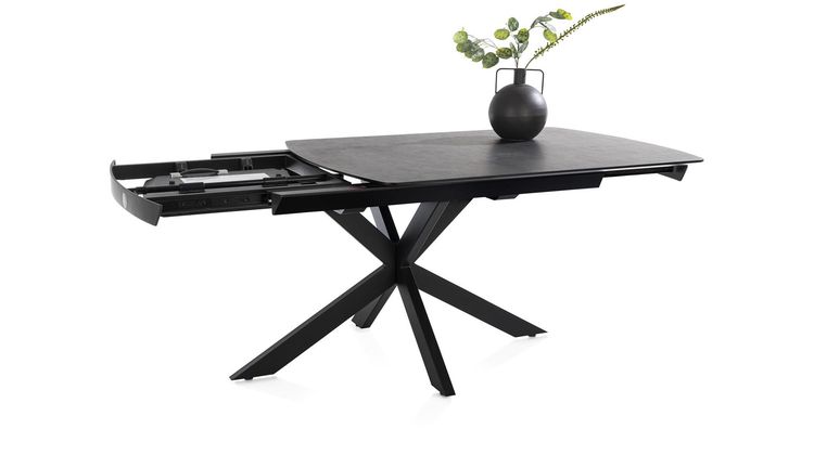 Henders en Hazel Pavalon Antraciet Uitschuiftafel