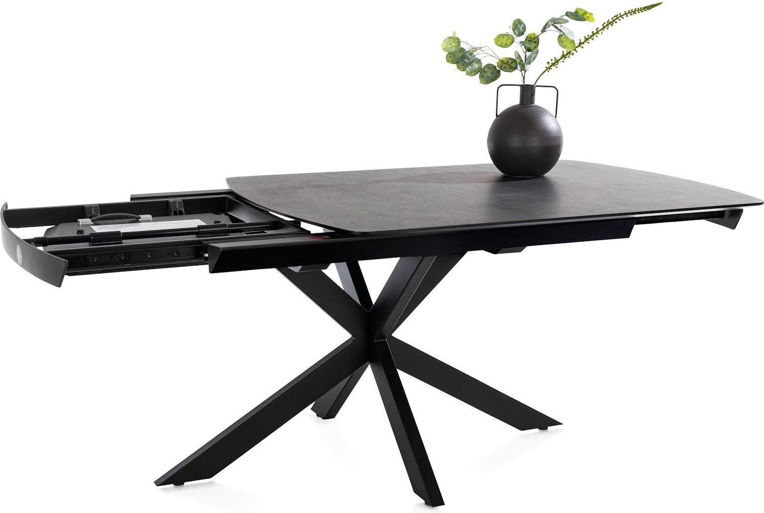 Henders en Hazel Pavalon Antraciet Uitschuiftafel