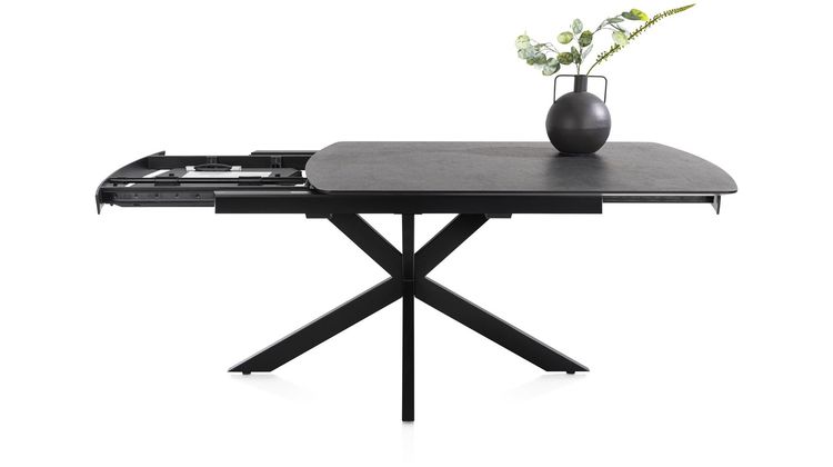 Henders en Hazel Pavalon Antraciet Uitschuiftafel