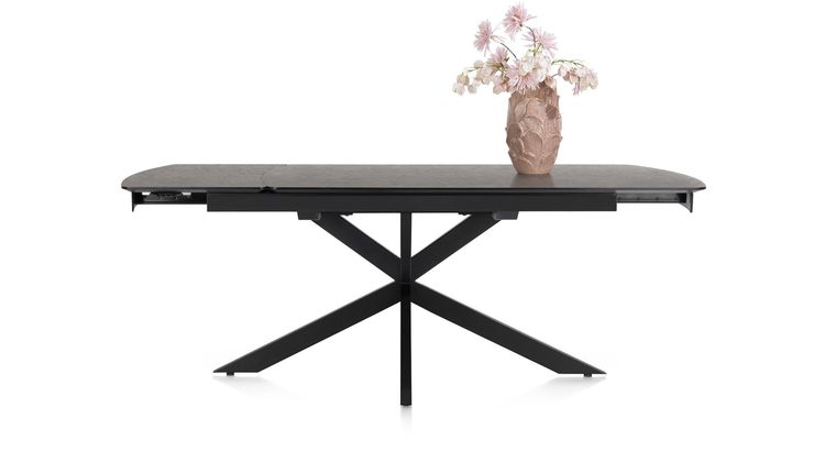 Henders en Hazel Pavalon Antraciet Uitschuiftafel