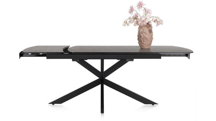 Henders en Hazel Pavalon Antraciet Uitschuiftafel