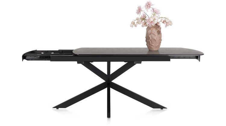 Henders en Hazel Pavalon Antraciet Uitschuiftafel