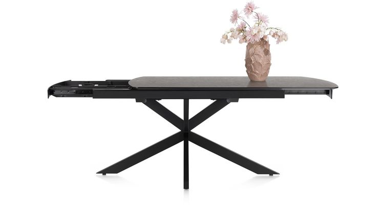 Henders en Hazel Pavalon Antraciet Uitschuiftafel