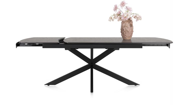 Henders en Hazel Pavalon Antraciet Uitschuiftafel