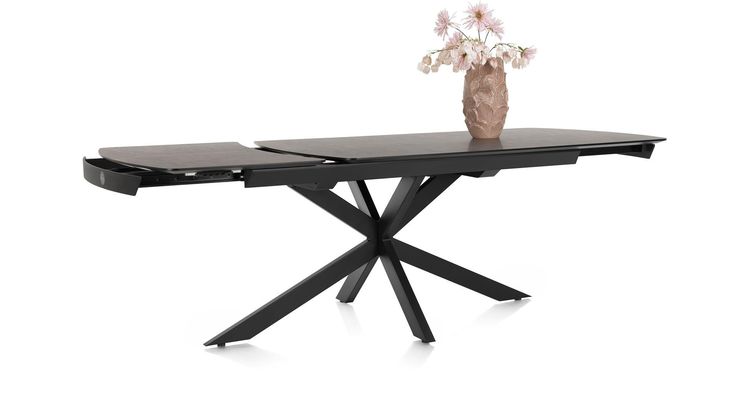 Henders en Hazel Pavalon Antraciet Uitschuiftafel
