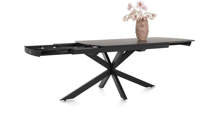 Henders en Hazel Pavalon Antraciet Uitschuiftafel