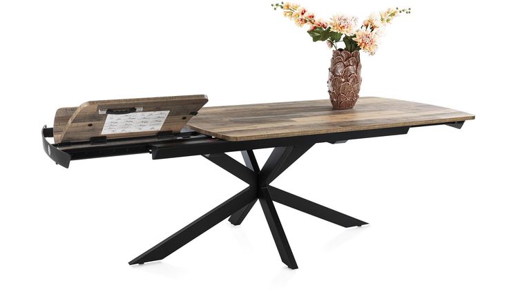 Henders en Hazel Pavalon Driftwood Uitschuiftafel