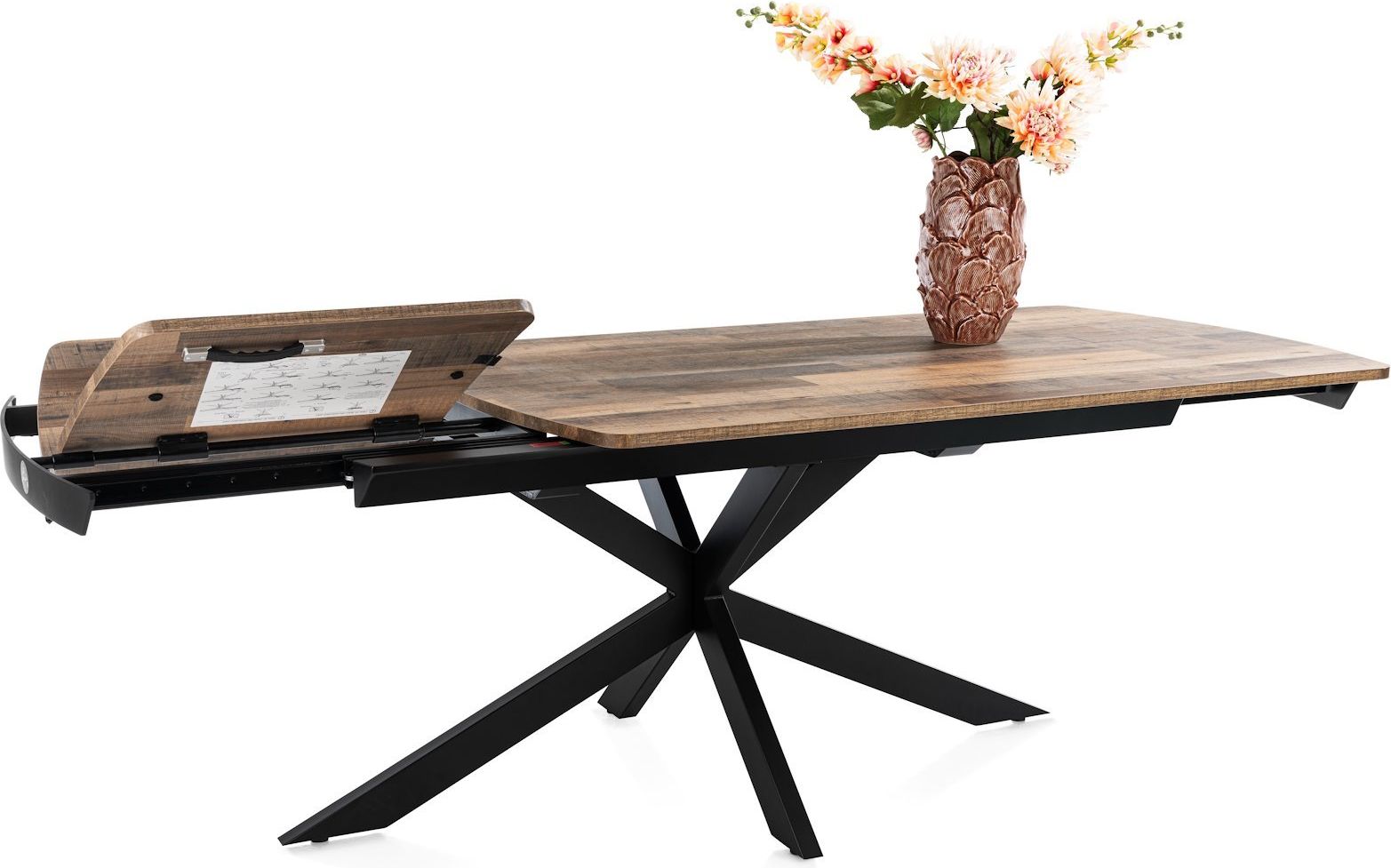 Henders en Hazel Pavalon Driftwood Uitschuiftafel