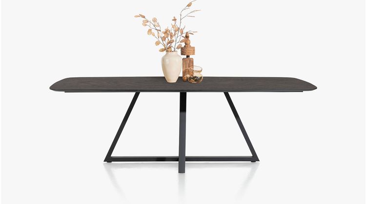 Henders en Hazel Ridgefield Oval Castle Antraciet Eettafel