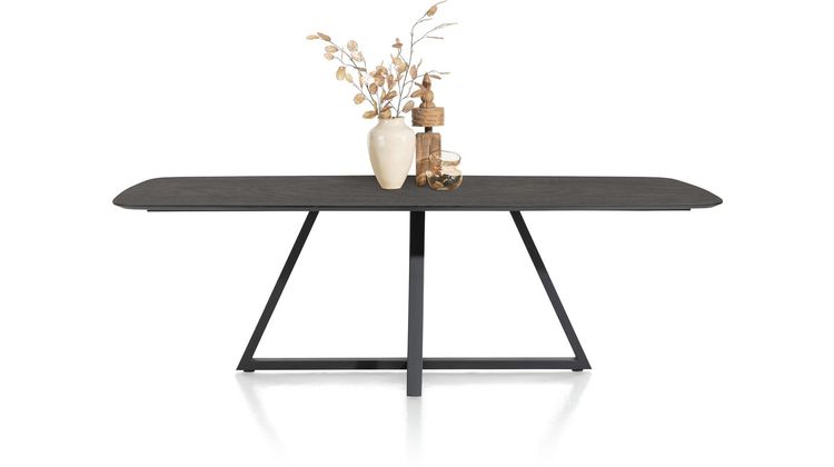 Henders en Hazel Ridgefield Oval Castle Antraciet Eettafel