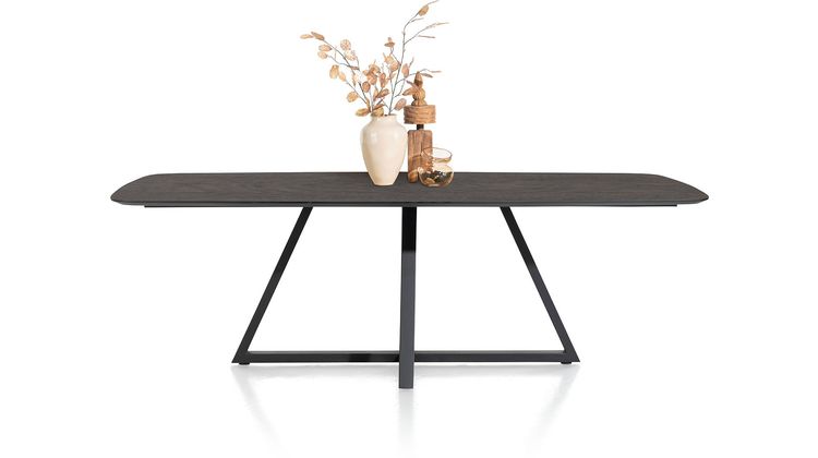 Henders en Hazel Ridgefield Oval Castle Antraciet Eettafel