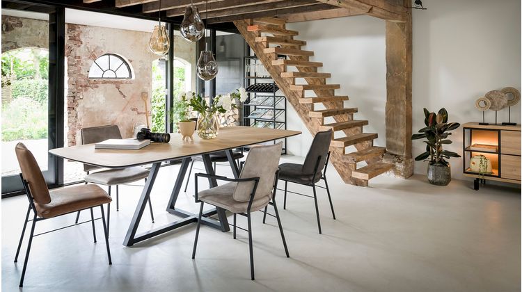 Henders en Hazel Ridgefield Oval Natural Eettafel