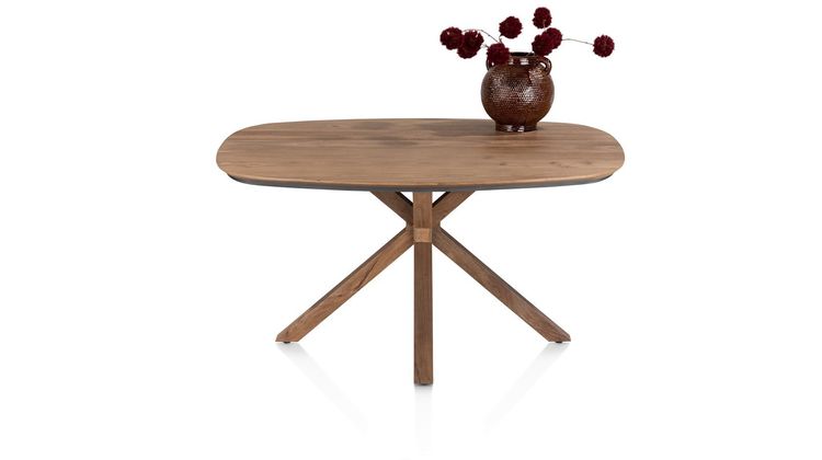 Henders en Hazel Trapani Ovale Centrale Teenpoot Eettafel
