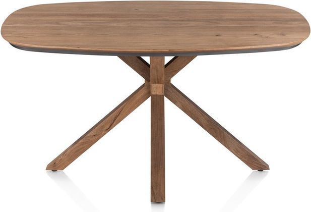 Henders en Hazel Trapani Ovale Centrale Teenpoot Eettafel