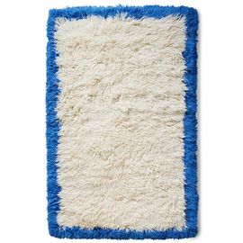 HKliving Fluffy Blue Vloerkleed