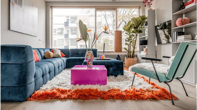 HKLIVING Fluffy Square Vloerkleed