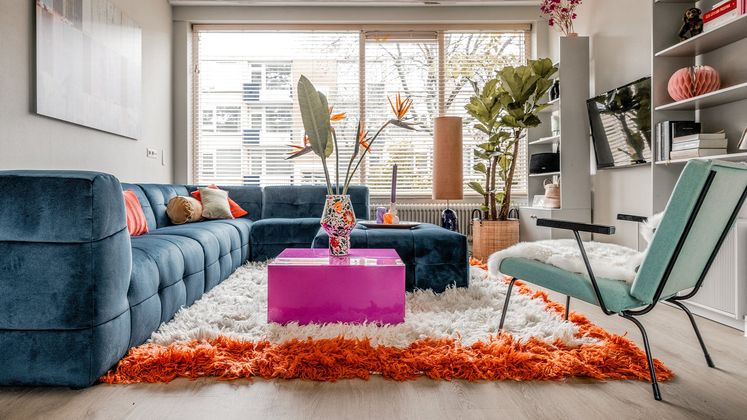HKLIVING Fluffy Square Vloerkleed