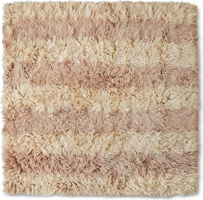 HKLIVING Fluffy Square Vloerkleed
