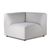 HKliving Jax 1-zits met arm links Elementenbank Sneak, Light Grey