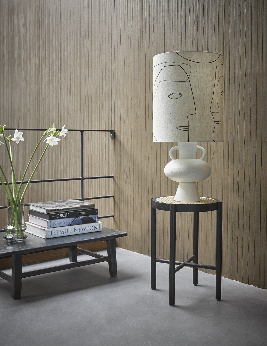 HKLIVING Printed Faces Lampenkap
