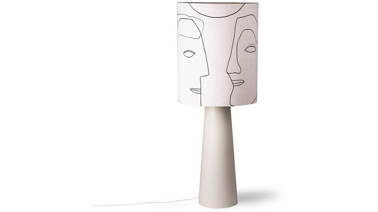 HKLIVING Printed Faces Lampenkap